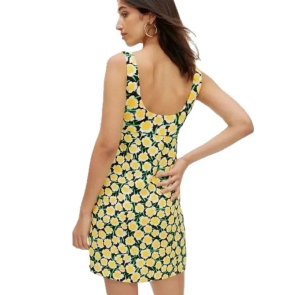 Diane von Furstenberg for Target Yellow Poppy Mini Shift Dress Size 10